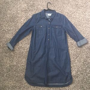 Blue Long Sleeve Dress